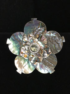 Abalone Triple Flower Magnet