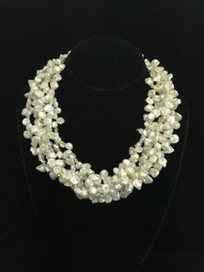 Six Strand Keishe Pearl Necklace