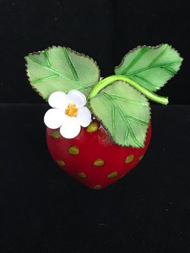French Resin Strawberry Magnet