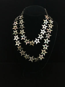 Mother of Pearl Gray Star Necklace