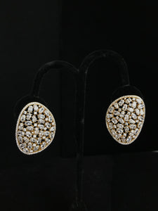 Irregular Shape Crystal Earrings