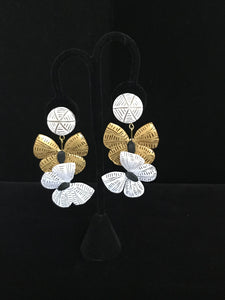 French Resin Butterfly Dangle Earrings