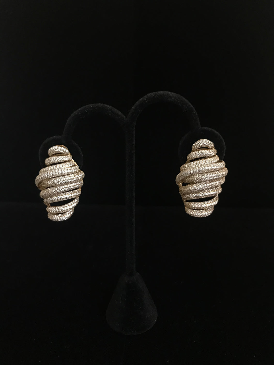 Crystal Swirl Earrings